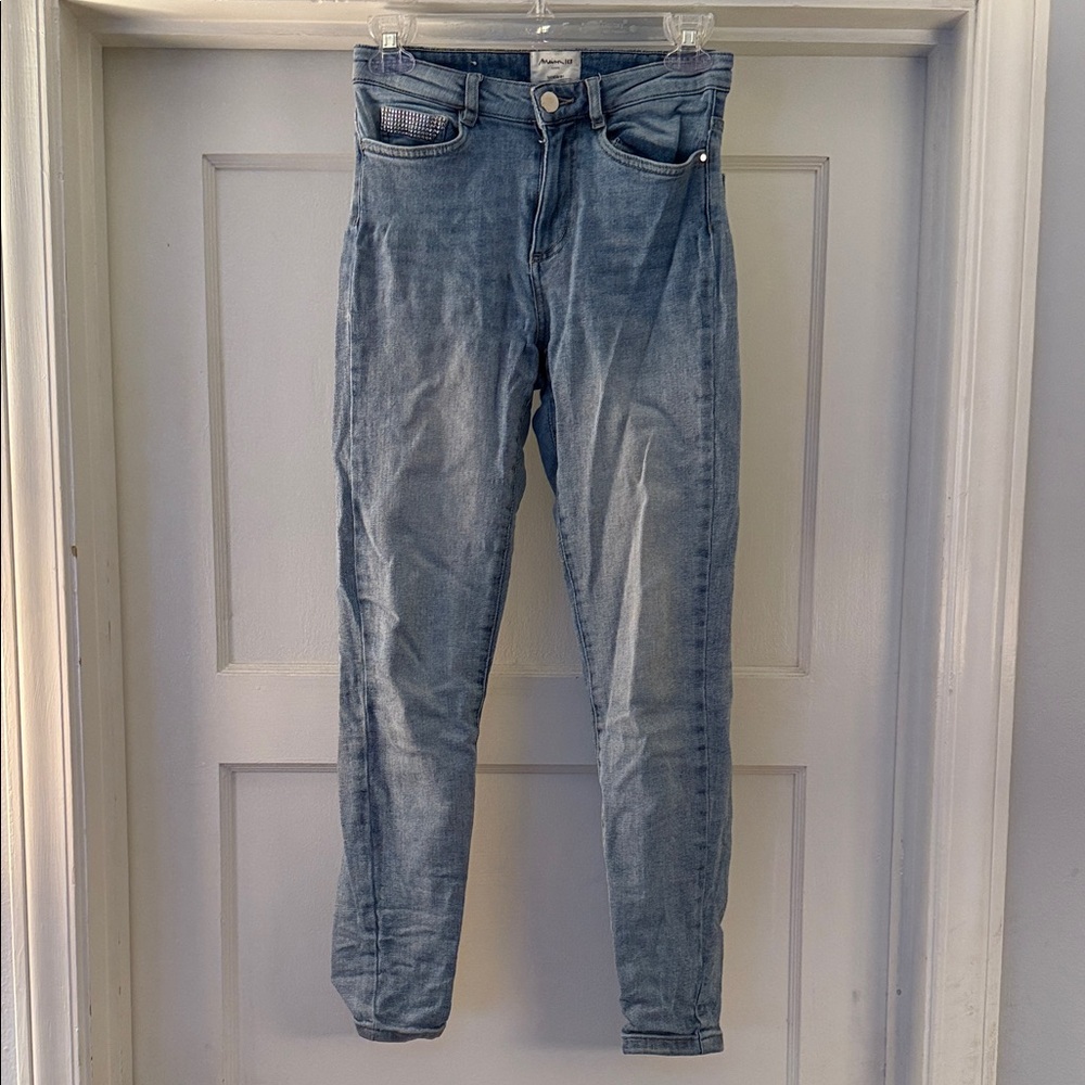 Stylish Light Blue Women's Skinny Jeans